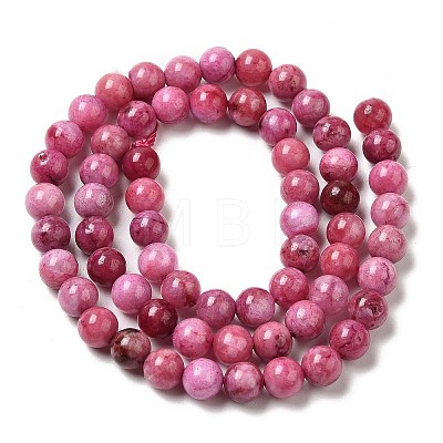 Natural Gemstone Hemimorphite Round Beads Strands G-L145-6mm-03-01-1