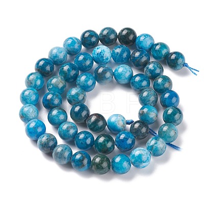 Natural Apatite Beads Strands G-F617-01-6mm-1