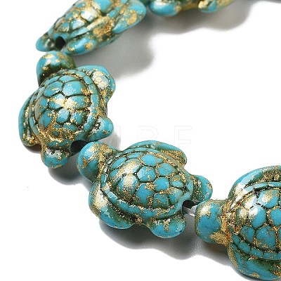 Synthetic Turquoise Dyed Beads Strands X-G-P507-05R-1
