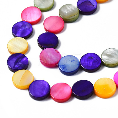 Natural Freshwater Shell Beads Strands SHEL-S278-018-1