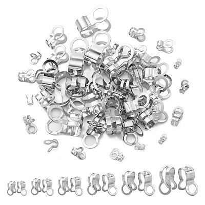 90Pcs 6 Styles 304 Stainless Steel Ball Chain Connectors STAS-CJ0002-11-1