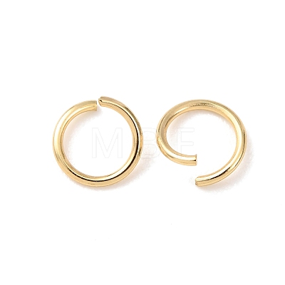 Brass Open Jump Rings KK-G604-08G-27-1