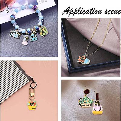 24Pcs 12 Styles Alloy Enamel Pandants ENAM-CJ0005-09-1