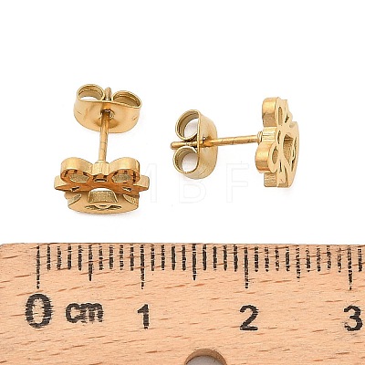 304 Stainless Steel Stud Earrings X-EJEW-I321-01G-02-1