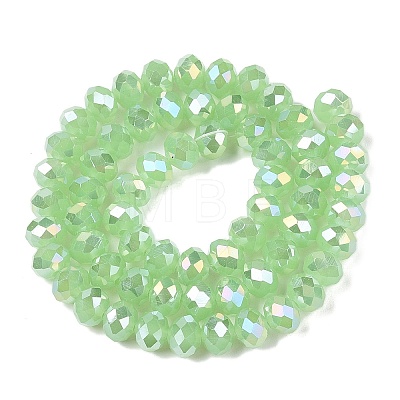 Electroplate Glass Beads Strands EGLA-A044-J8mm-B01-1