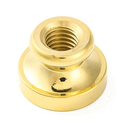 Golden Tone Round Wax Seal Brass Stamp Heads AJEW-Z034-02G-V-1