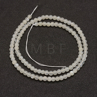 Natural White Moonstone Bead Strands G-G970-37-4mm-1