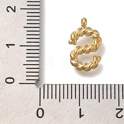 PVD Vacuum Plating 304 Stainless Steel Pendants STAS-S148-28G-S-1