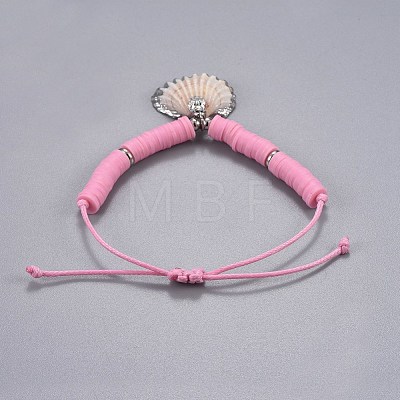 Eco-Friendly Korean Waxed Polyester Cord Braided Bracelets BJEW-JB04264-M-1