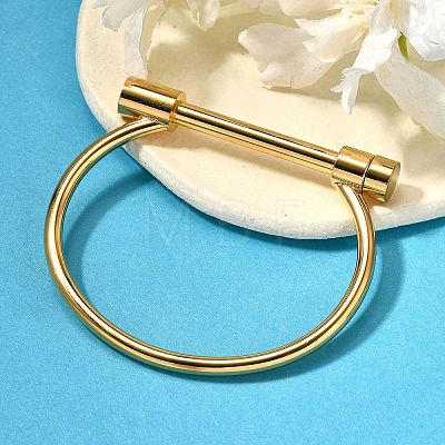 Ion Plating(IP) 304 Stainless Steel Bangles BJEW-P222-14G-1