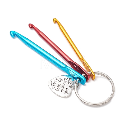 Aluminum Crochet Hooks Keychain KEYC-JKC01013-03-1