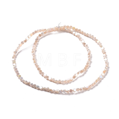 Electroplate Glass Beads Strands GLAA-E036-04C-1