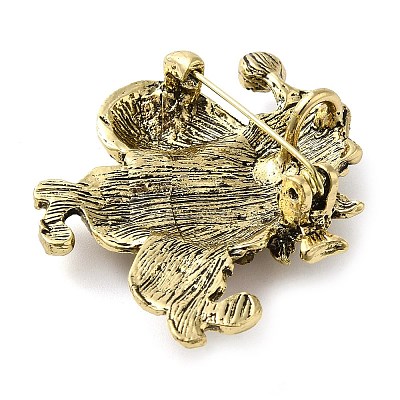Christmas Alloy Colorful Rhinestone Brooches JEWB-U009-10A-1