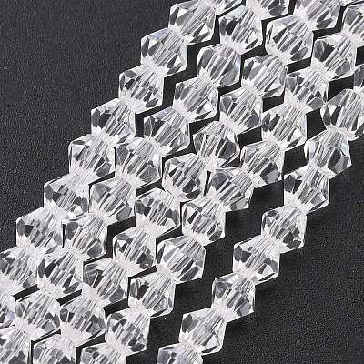 Transparent Glass Beads Strands EGLA-A039-T6mm-D13-1