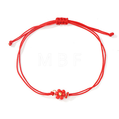 Adjustable Glass Seed Bead Link Bracelets DH6590-1-1