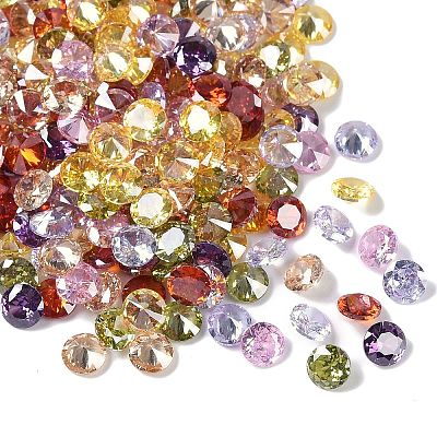 Mixed Grade A Diamond Shaped Cubic Zirconia Cabochons X-ZIRC-M002-4mm-1