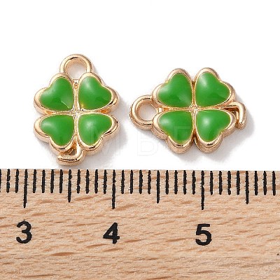 Alloy Enamel Pendants ENAM-O001-03B-G-1