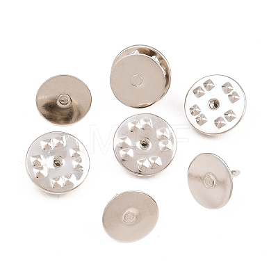 50Pcs Iron Butterfly Clutches Pin Backs IFIN-H066-01P-1