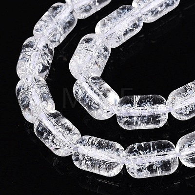 Transparent Crackle Glass Beads Strands GLAA-NH0001-04-A02-1