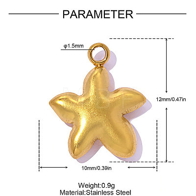 304 Stainless Steel Pendants STAS-OY019-48G-1