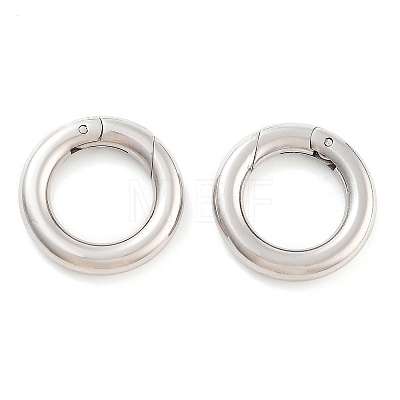 Non-Tarnish 316 Stainless Steel Spring Gate Rings LS-STAS-M296-01P-C-01-1