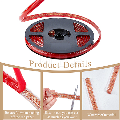 PVC Plastic Edge Banding AJEW-GF0013-89B-07-1