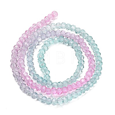 Transparent Painted Glass Beads Strands DGLA-A034-T1mm-A10-1