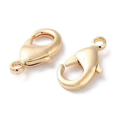 Rack Plating Brass Lobster Claw Clasps KK-F090-27LG-03-1