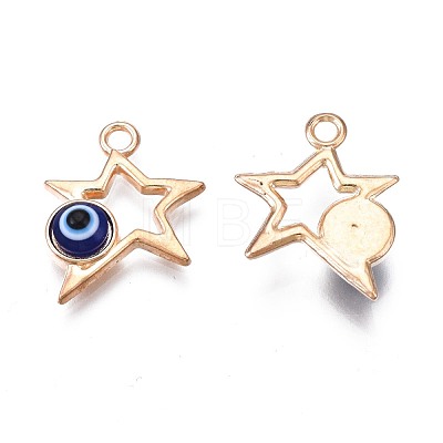 Alloy Enamel Pendants PALLOY-S132-351-1