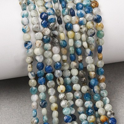 Natural Blue Azurite Beads Strands GG-CBA9631-D15-01-1