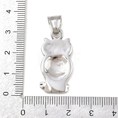 304 Stainless Steel Rhinestone Pendants STAS-K316-06B-AS-1