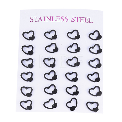 304 Stainless Steel Stud Earrings EJEW-H350-07B-1