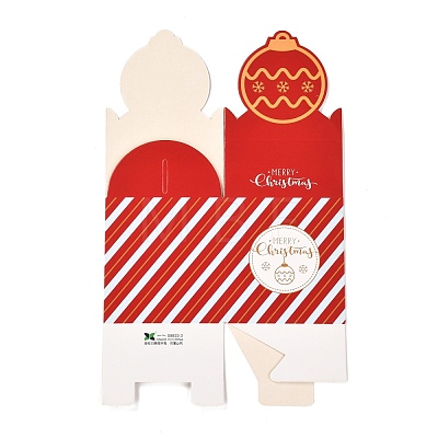 Christmas Theme Paper Fold Gift Boxes CON-G012-01A-1
