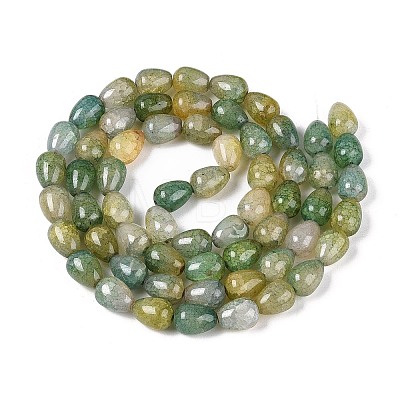 Baking Paint Crackle Glass Beads Strands DGLA-N019-03A-10-1