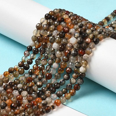Natural Agate Beads Strands G-H302-A01-03-1