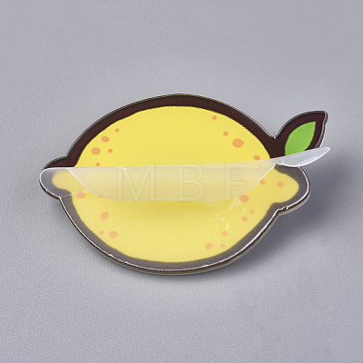 Acrylic Badges Brooch Pins JEWB-E676-37-1