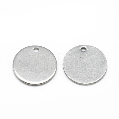 Tarnish Resistant 201 Stainless Steel Stamping Blank Tag Charms X-STAS-Q213-02-15mm-1