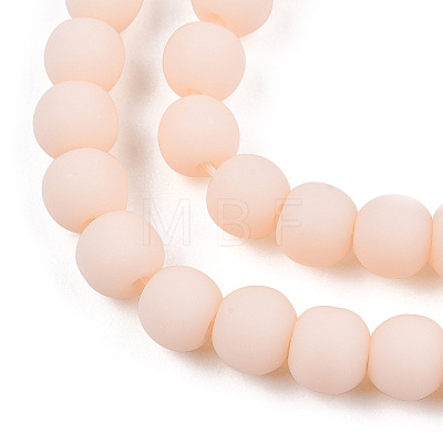 Opaque Glass Beads Strands GLAA-T032-P4mm-MD09-1