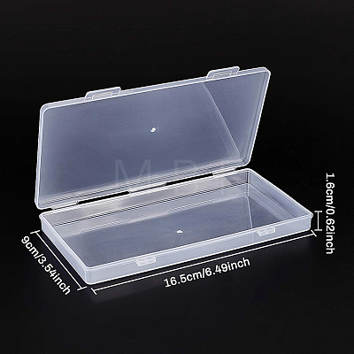 Transparent Plastic Bead Containers CON-BC0006-06A-1