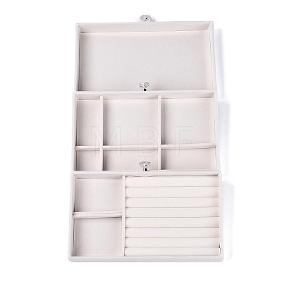 3-Tier PET Plastic Jewelry Storage Drawer Boxes CON-N016-05A-1