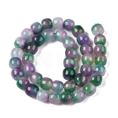 Dyed Natural White Jade Beads Strands G-T138-D21-1