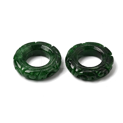 Natural Myanmar Jade Dyed Linking Rings G-Z162-10-1
