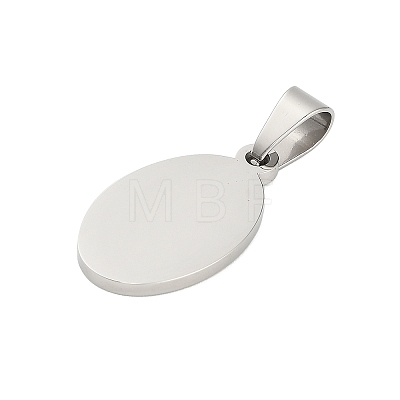 304 Stainless Steel Stamping Blank Tag Pendants STAS-H333-02P-1