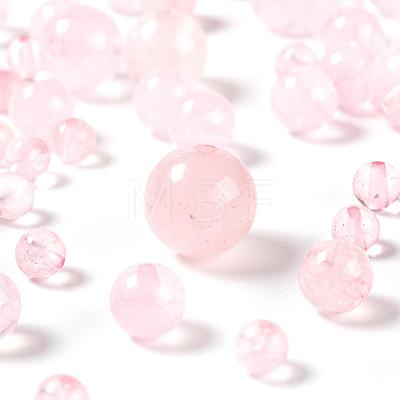 340Pcs 4 Sizes Natural Rose Quartz Beads Strands G-LS0001-13-1