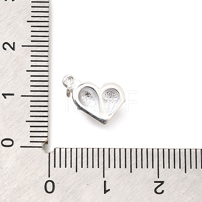 925 Sterling Silver Enamel Heart Ice Cream Charms STER-H116-03S-01-1