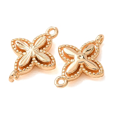 Brass Connector Charms KK-CBAB2E2-01G-1