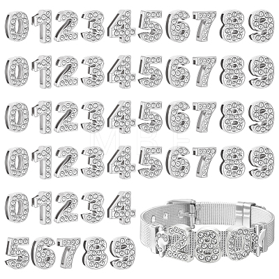 60Pcs Alloy Rhinestone Charms Sets FIND-UN0010-37P-1