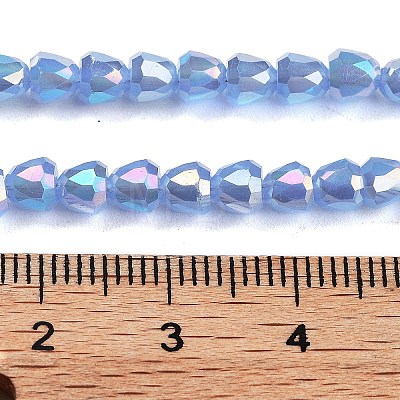 Electroplate Glass Beads Strands EGLA-D030-J4mm-B01-1