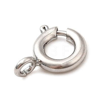 Brass Spring Ring Clasps KK-D407-20P-B-1