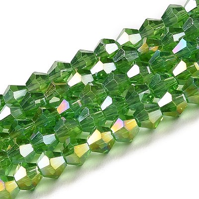 Transparent Electroplate Glass Beads Strands LS-EGLA-A039-T2mm-B03-1